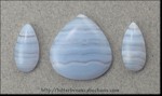 Blue Lace Agate Trio Blue Lace Agate Trio