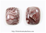 Peppermint Lace Agate Cabochons Peppermint Lace Agate Cabochons
