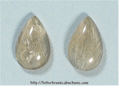 Rutilated Quartz Cabochons