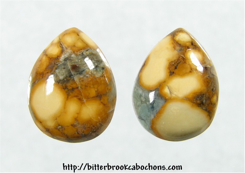 Teal Puddingtone Cabochons